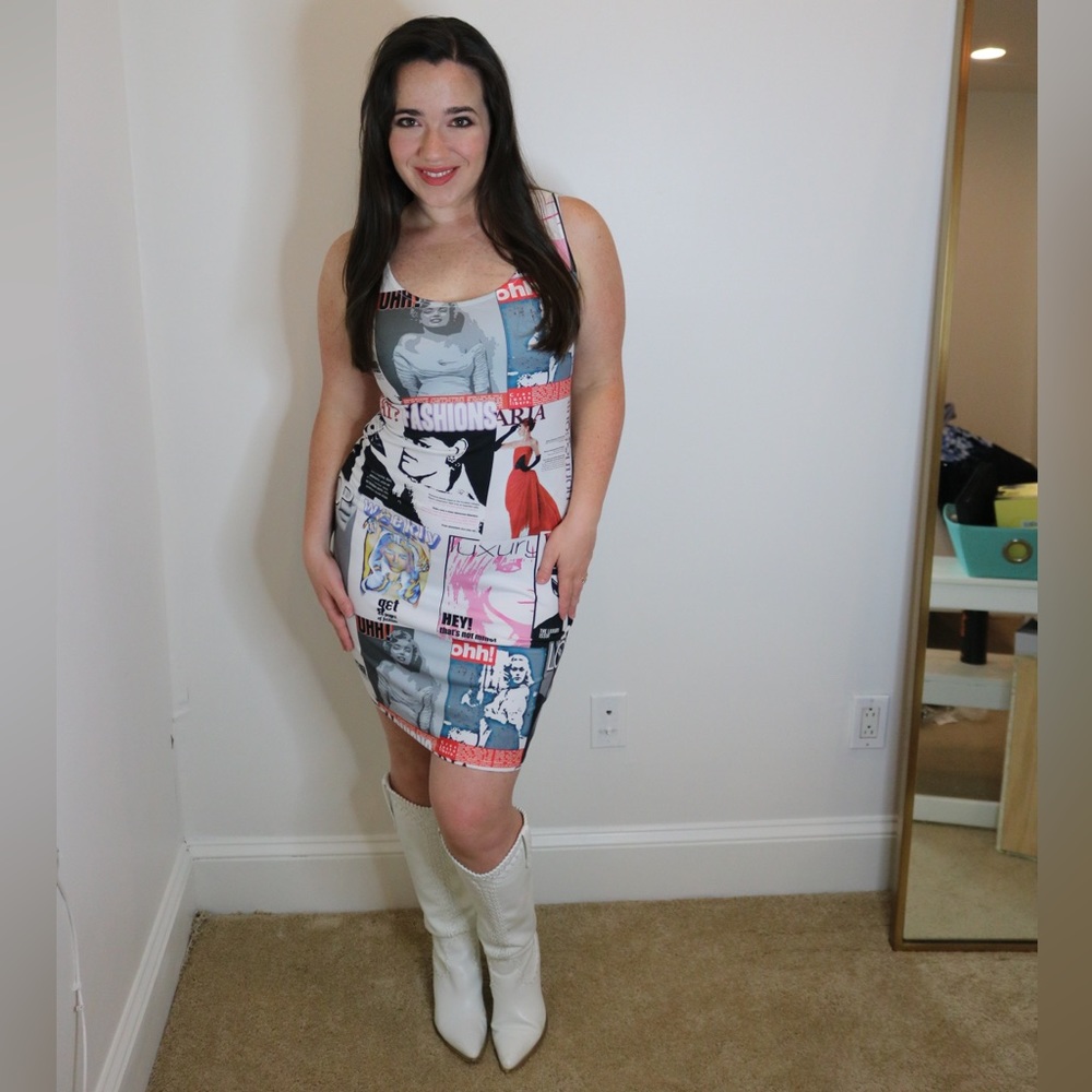 Italian Print Dress - Marilyn Monroe and Audrey Hepburn